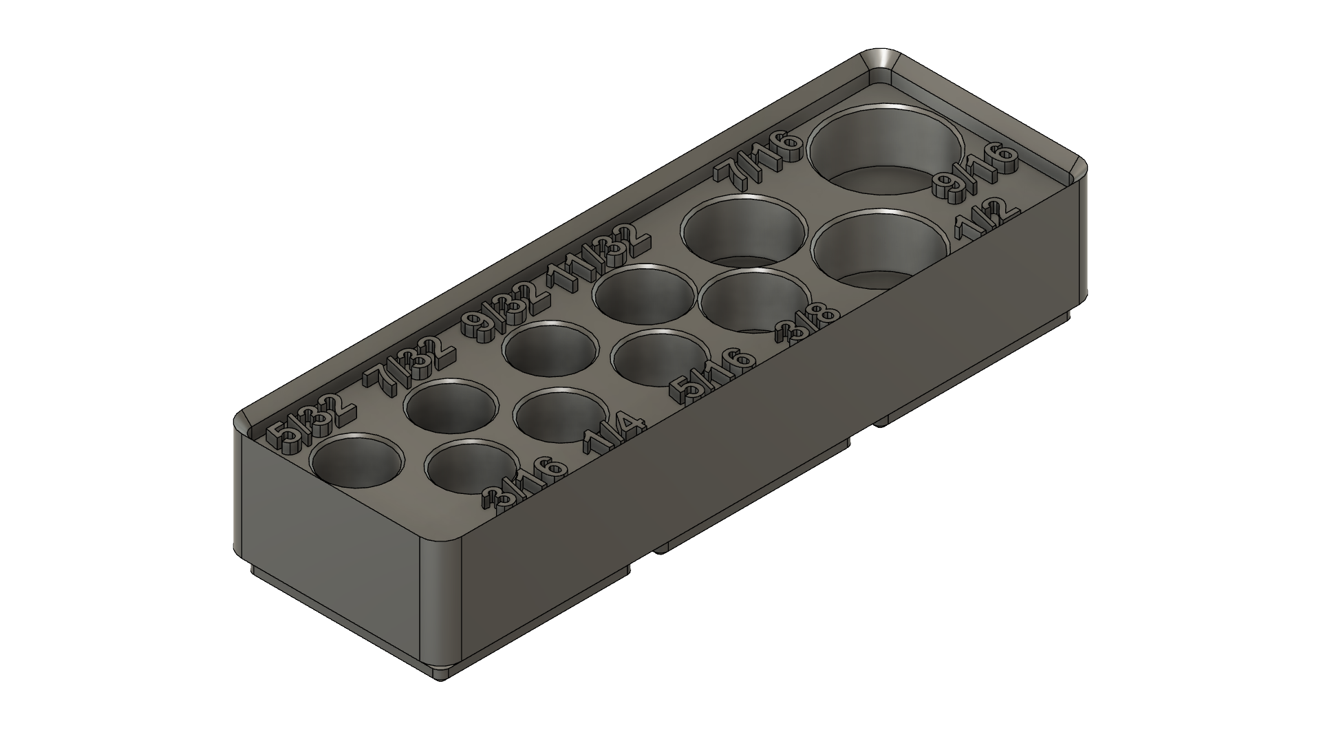 Khay Đựng Tuýp Craftsman/Pittsburgh - Đế Gridfinity