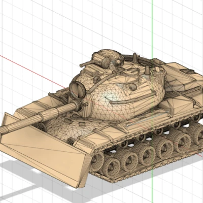 Mẫu Xe Tăng M48A2 Räumpanzer V.2