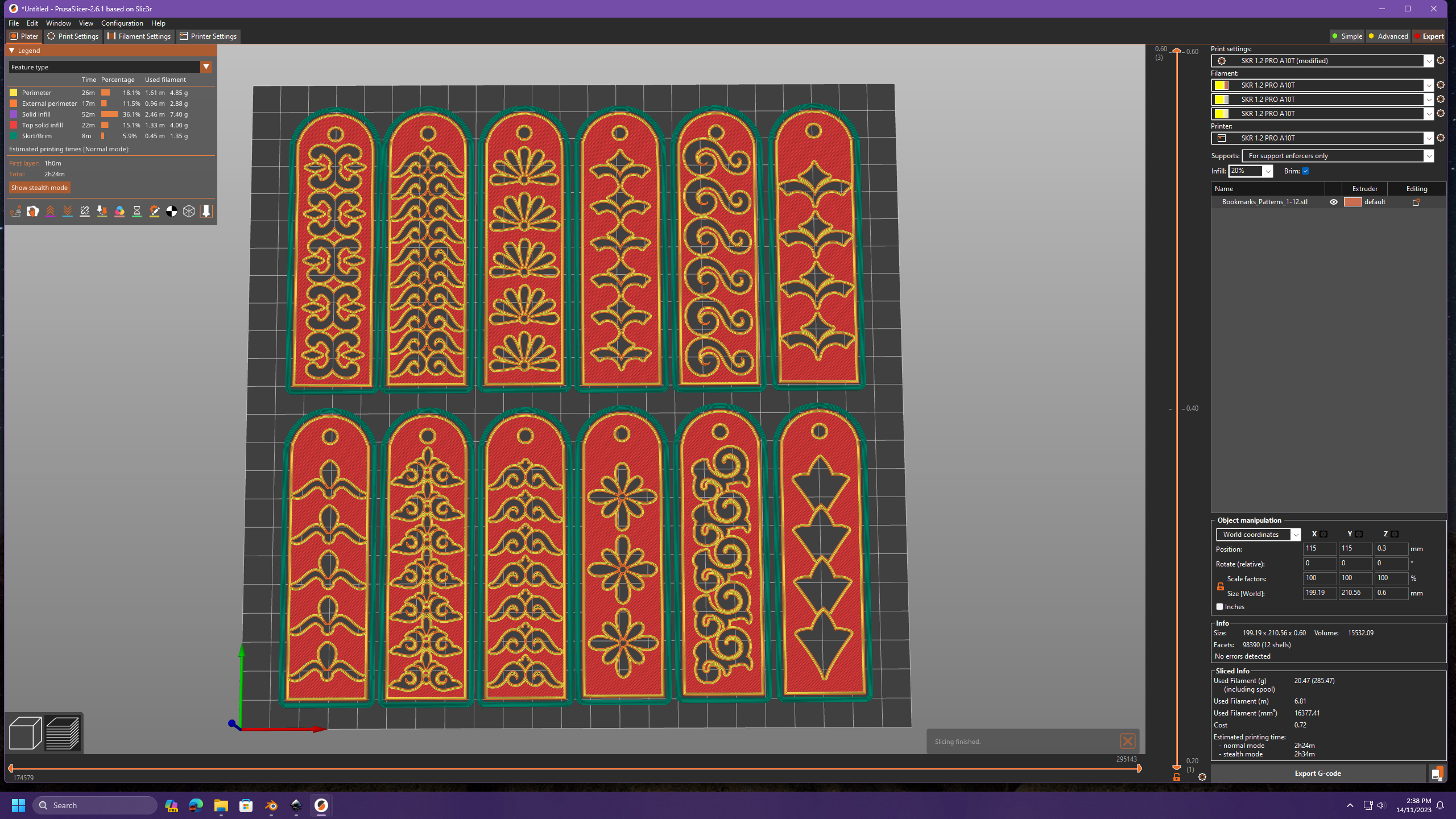 Bookmark Hoa Văn Kiểu Cổ Điển - Đủ Cỡ