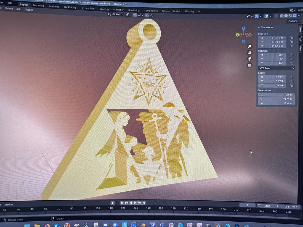 Truyền Thuyết Giáng Sinh (Thử Thách Trang Trí Cây Thông Lễ Hội 2023 - Cảnh Chúa Giáng Sinh Gốc với Link, Zelda và Em Bé)