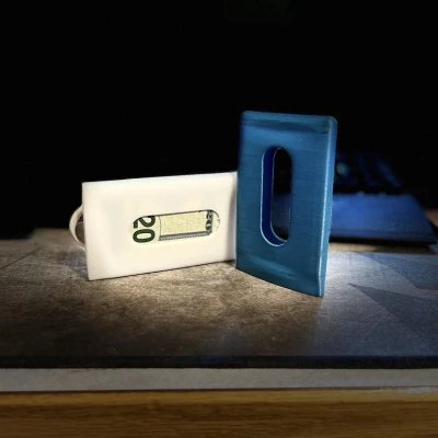 Ví kẹp trượt linh hoạt (Ví thẻ TPU mềm) có khe cắm Apple Airtag