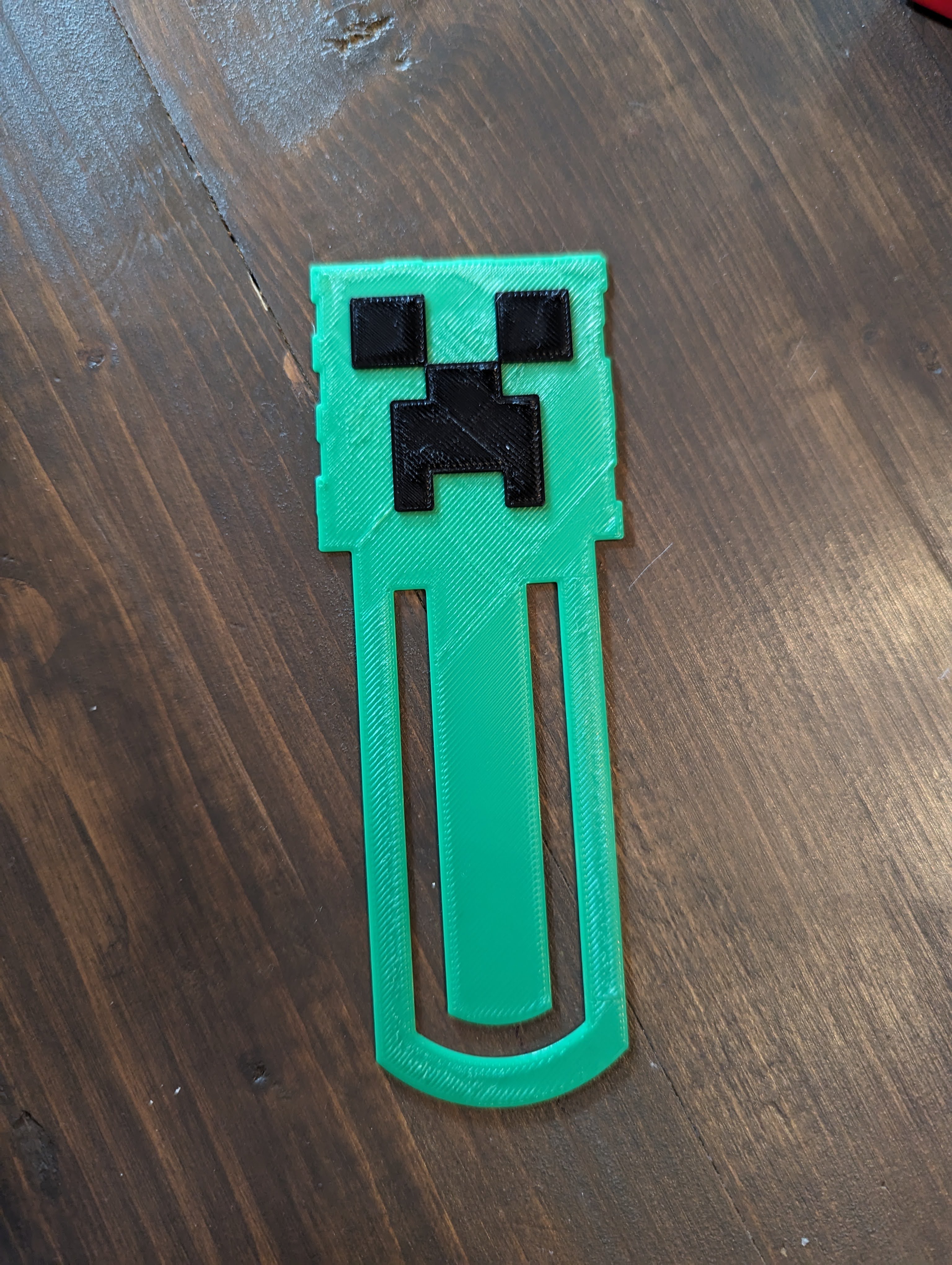 Kẹp Sách Minecraft Creeper Mặt Nổi