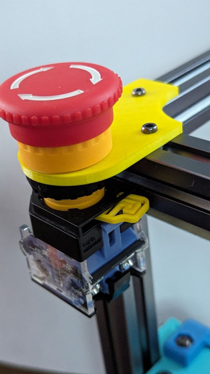 Giá đỡ nút dừng khẩn cấp cho thanh nhôm 2020