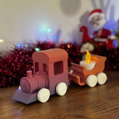 Mô hình tàu đồ chơi Giáng sinh