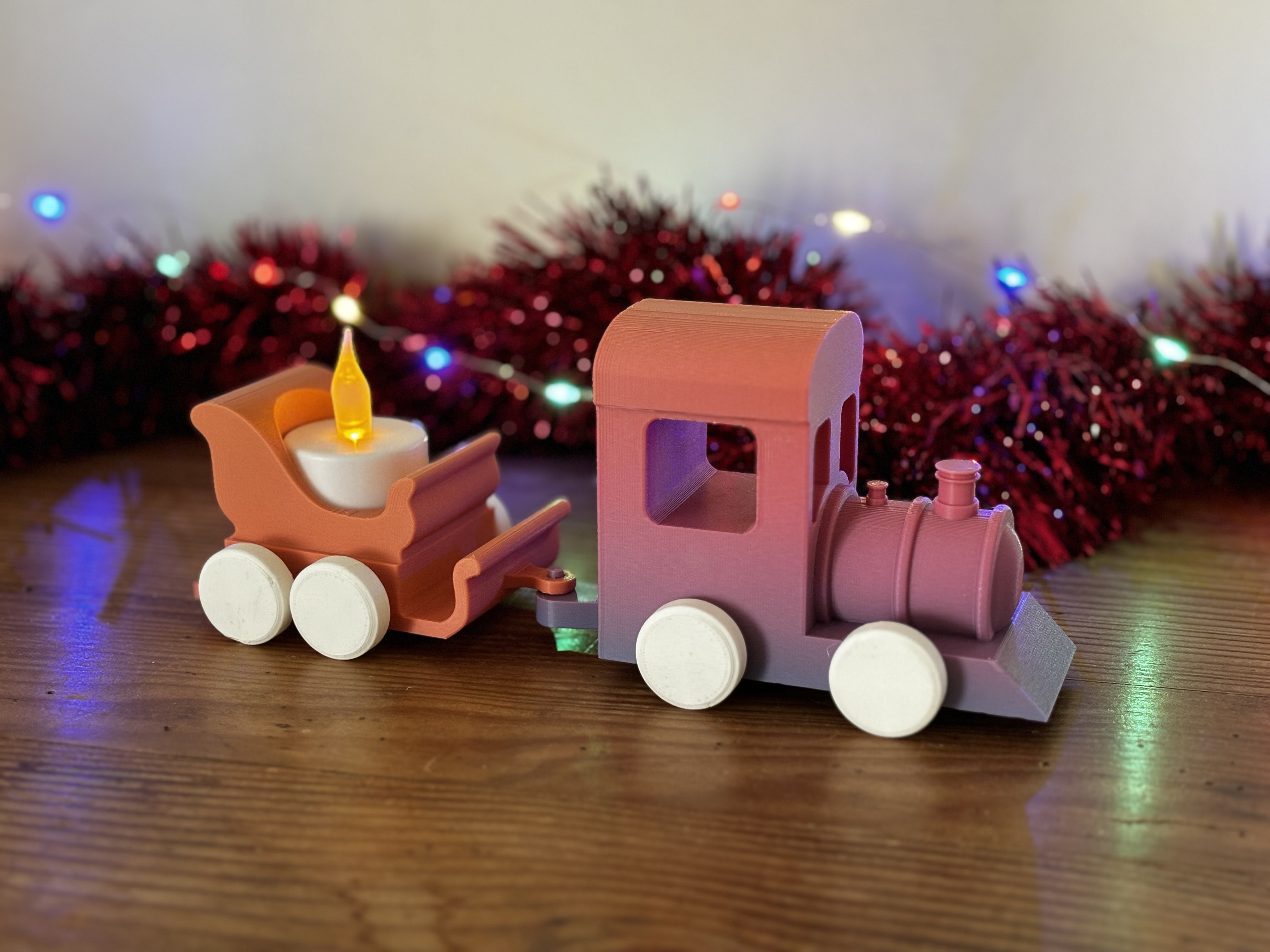 Mô hình tàu đồ chơi Giáng sinh