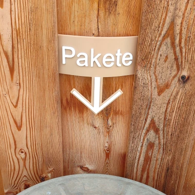 Biển Báo Gói Hàng Có Mũi Tên, Hộp Đựng Gói Hàng