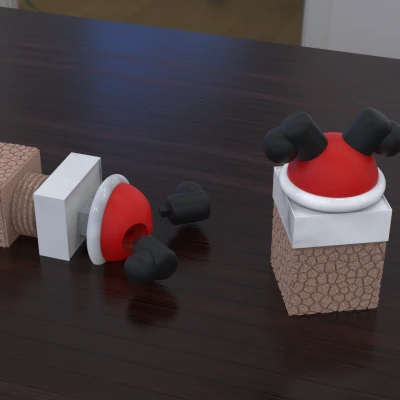 Ông Già Noel Bị Kẹt (Hộp Kẹo)