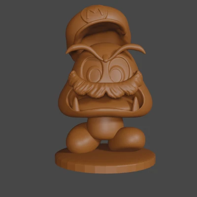 Mô hình Goomba Mario lấy cảm hứng từ Mario, cho bàn cờ DnD