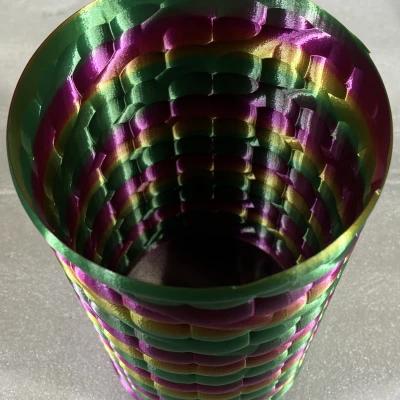 Bình Hoa Elipxoit Dệt