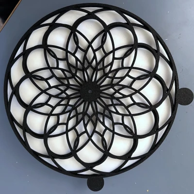 Đồng hồ treo tường "nghệ thuật động" hình học