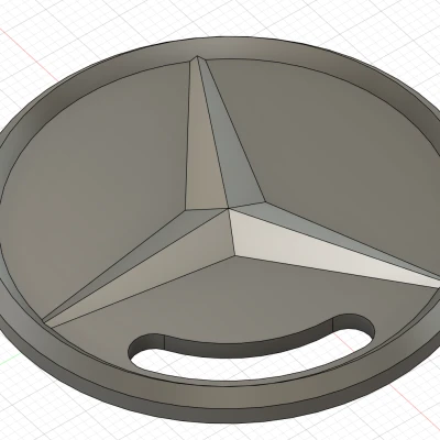 Móc Khóa Mercedes Đơn Giản