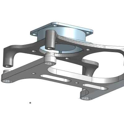 Giá đỡ DIN rail cho Raspberry Pi kèm chụp quạt 30mm