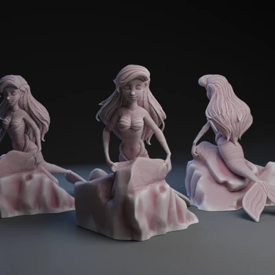 Mô hình Ariel - Nàng Tiên Cá Trên Tảng Đá