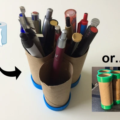 Ống Giấy Vệ Sinh Đựng Bút Chì và Bút