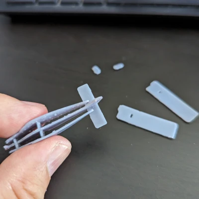 Mô hình máy bay Beechcraft Musketeer B23 dạng Kit Card