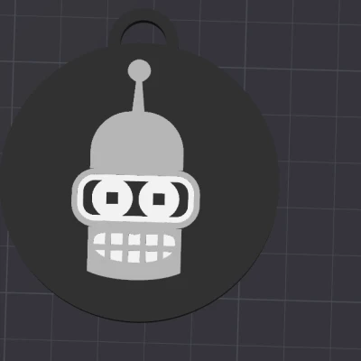 Móc Khóa Bender Futurama Siêu Chất