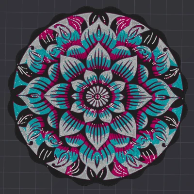 Đế Lót Ly/Tranh Treo Tường Mandala Hoa