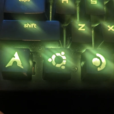Keycap Logo Các Bản Phân Phối Linux - Arch, Ubuntu, Manjaro, Mint, SteamDeck