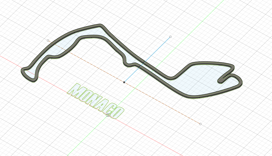 Trang trí tường hình bóng đường đua F1 Monaco