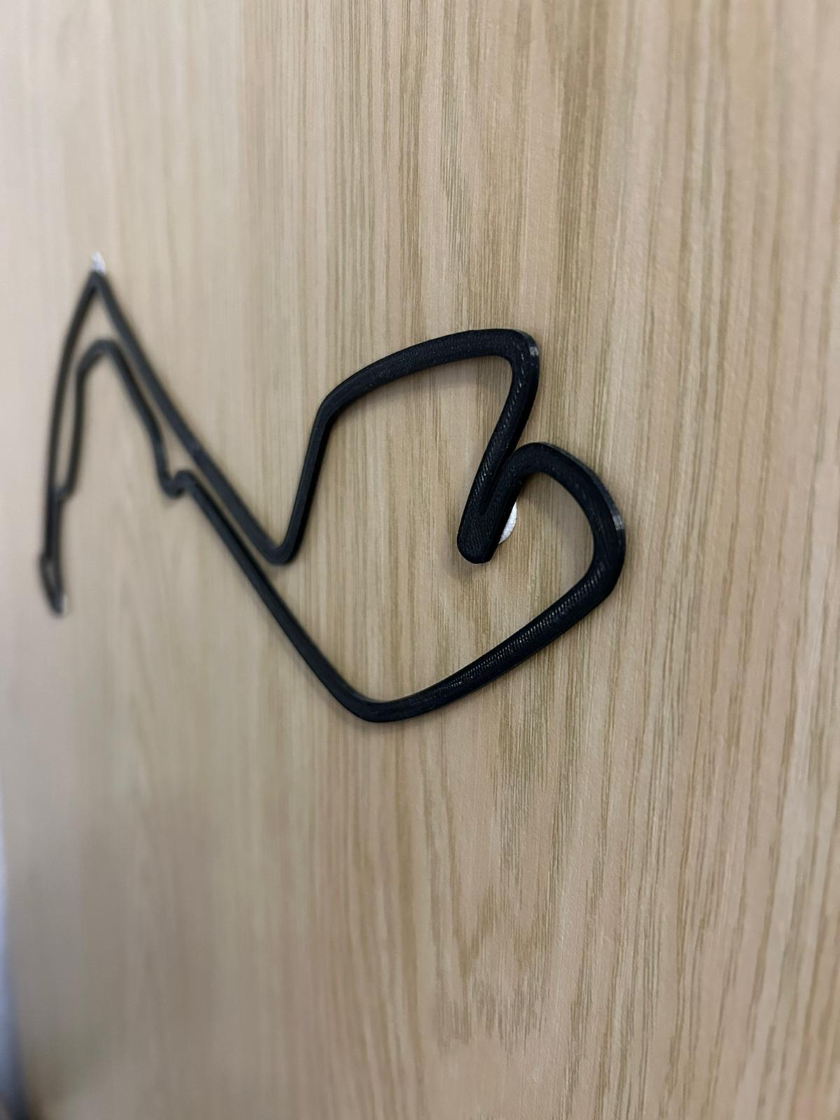 Trang trí tường hình bóng đường đua F1 Monaco