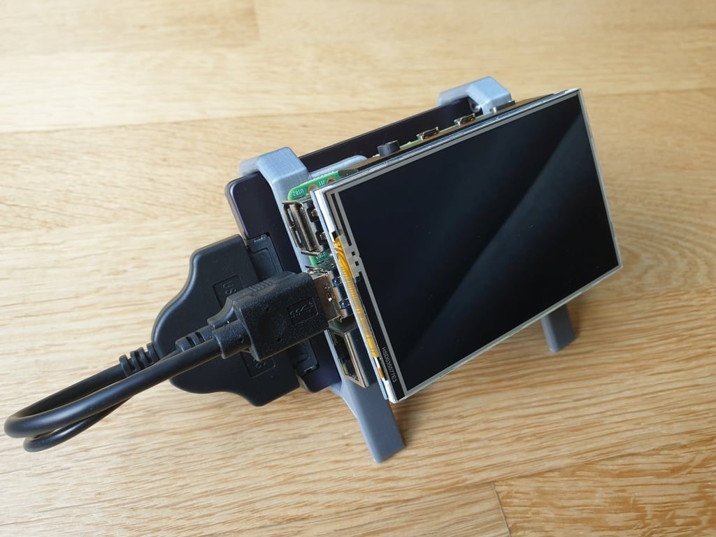 Kệ / Vỏ cho Raspberry Pi + Màn hình + SSD 2.5 (4B, 3B+, 3B, 2B, B+, 3A+, A+)