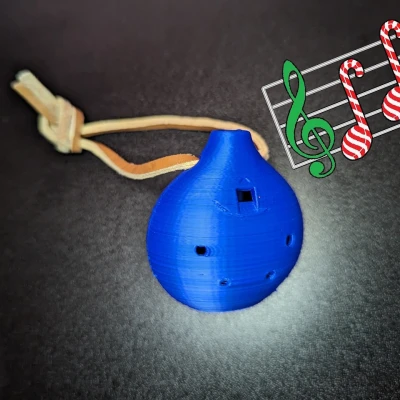 Ống sáo Ocarina 6 lỗ dễ in đeo cổ