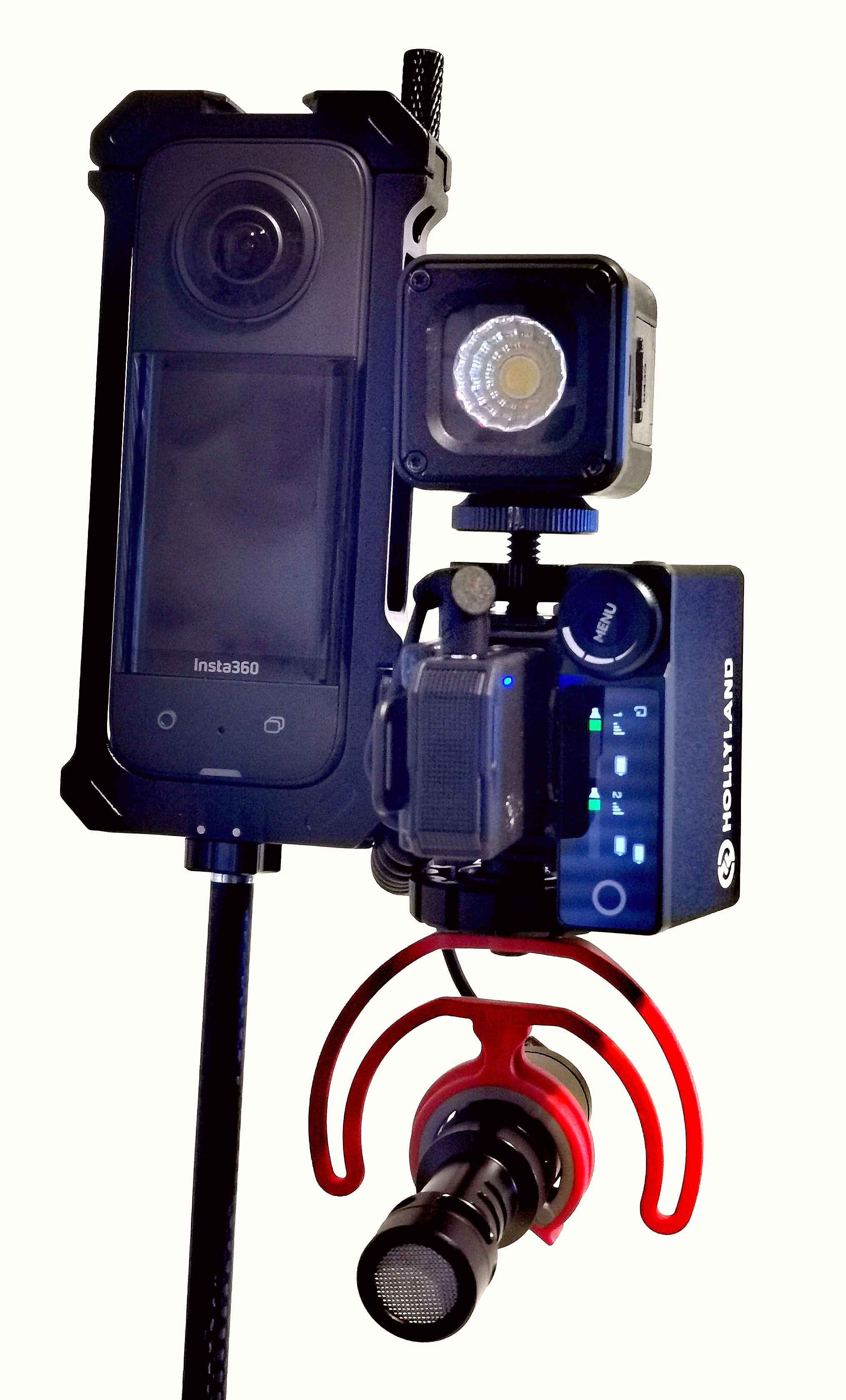 Adapter Gắn Hollyland Lark Max 1/4" và Cold Shoe