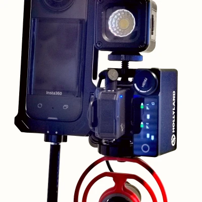 Adapter Gắn Hollyland Lark Max 1/4" và Cold Shoe