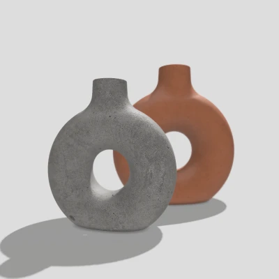 Bình hoa tròn có đế nặng