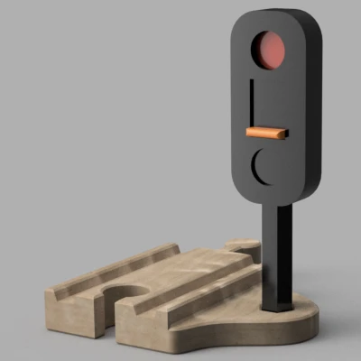 Đèn Giao Thông Xe Lửa Bằng Gỗ cho IKEA LILLABO, Brio và các loại khác.
