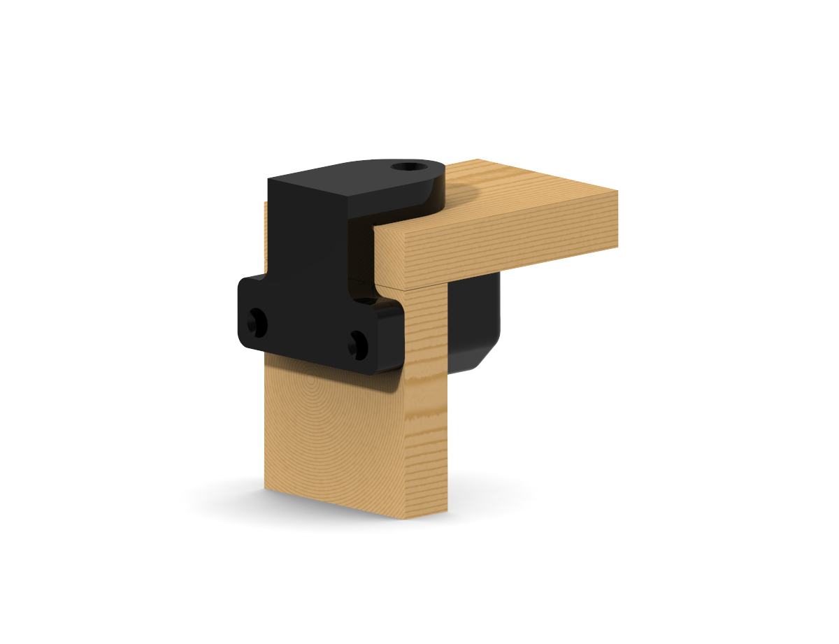 Corner connector để xây dựng một hộp bằng gỗ