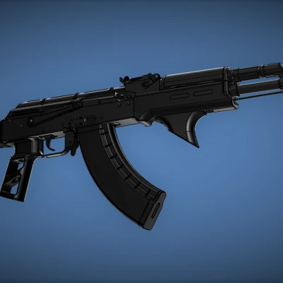 Tay Cầm Chặn M-Lok Hình Vây Cá Mập