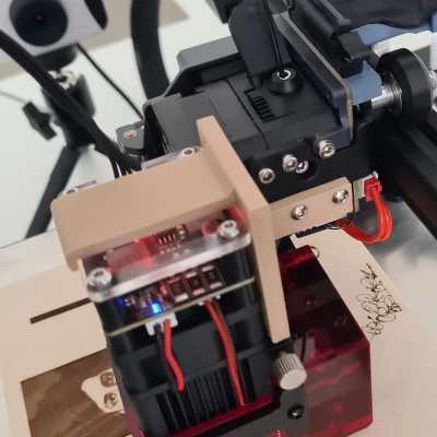 Gắn Laser Cho Ender 3 S1 Không Cần Tháo Extruder