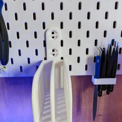 Giá Đỡ Đôi Đựng Đồ Công Nghệ Cho Skadis (T-Clips)