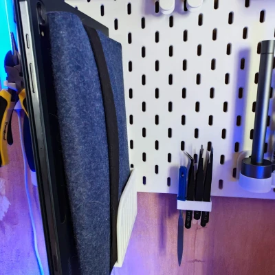 Giá Đỡ Đôi Đựng Đồ Công Nghệ Cho Skadis (T-Clips)