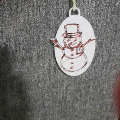 Trang trí cây thông Noel hình người tuyết "ảo giác"