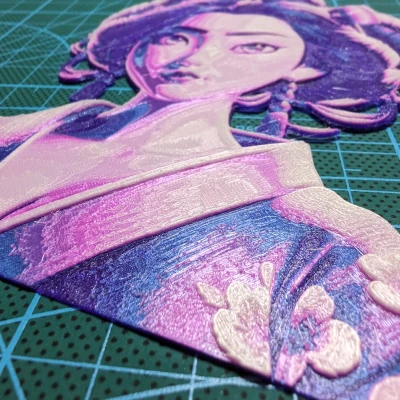 HueForge - Geisha, Phong Cách Disney Hiện Đại (Nghệ Thuật AI)