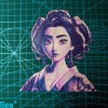HueForge - Geisha, Phong Cách Disney Hiện Đại (Nghệ Thuật AI) - Thumbnail 2