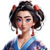 HueForge - Geisha, Phong Cách Disney Hiện Đại (Nghệ Thuật AI) - Thumbnail 3