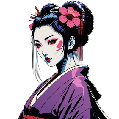 HueForge - Geisha (Nghệ thuật AI)