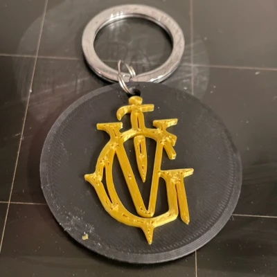 Móc Khóa Biểu Tượng Grishaverse Hai Mặt Đơn Giản