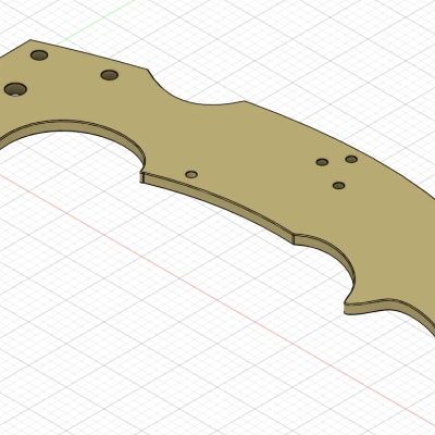 Cán Dao Mẫu Replica Cho Cold Steel Espada Bản Lớn