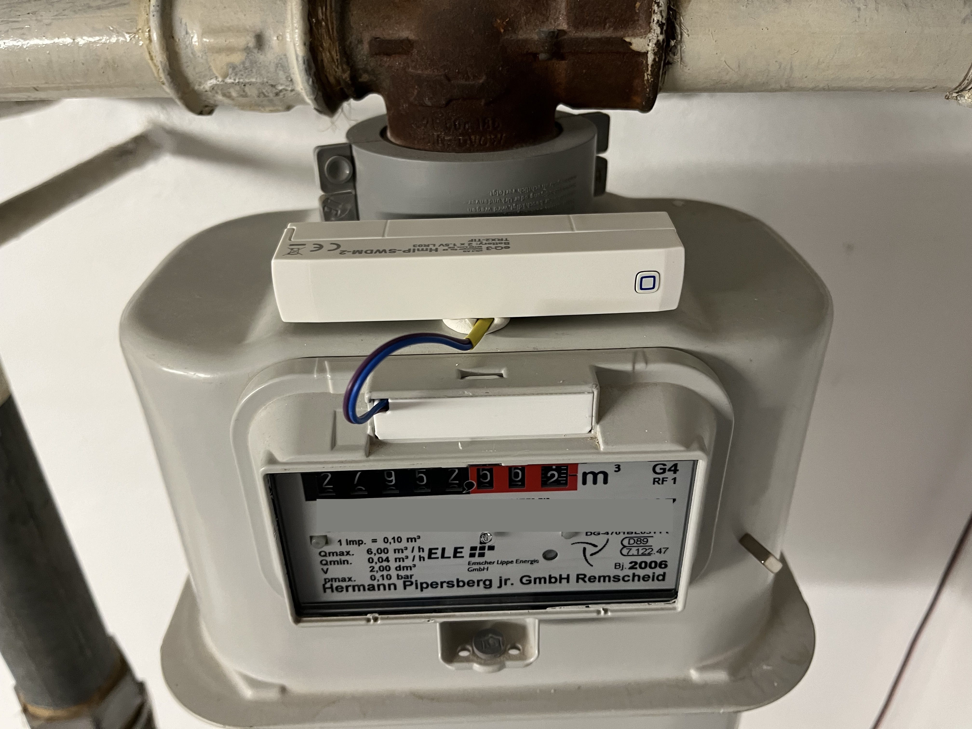 Giá Đỡ Cảm Biến Đồng Hồ Gas Pipersberg