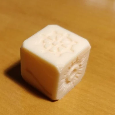 Xúc Xắc Island Siege Khắc 16mm