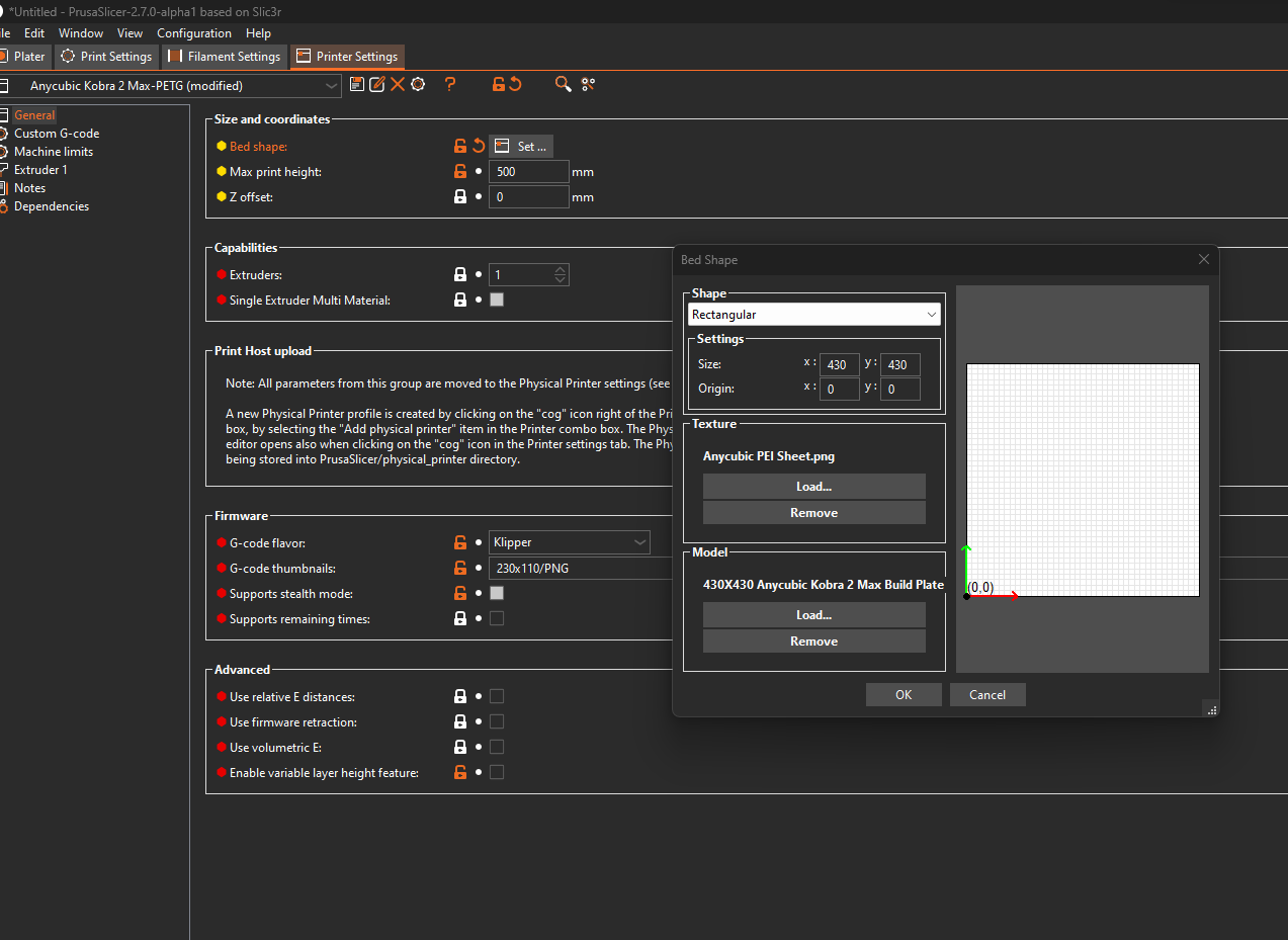 Anycubic Kobra 2 Max - Vân Lưới Xám Kiểu Dáng Tấm Lót