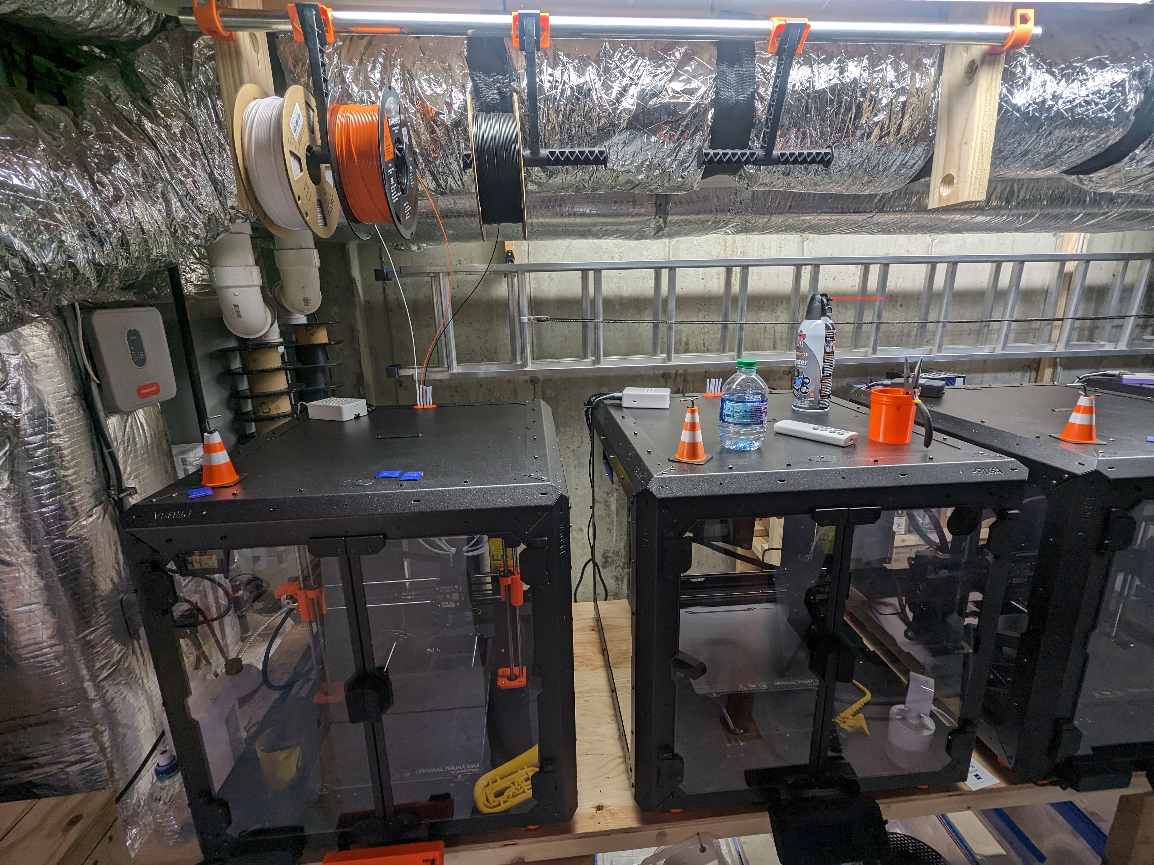 Giá đỡ cuộn dây Prusa i3 cho thanh tròn, giải pháp treo cuộn dây dễ dàng