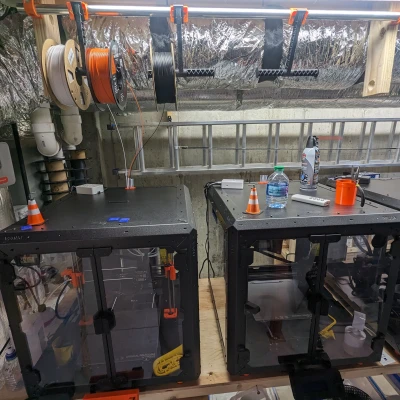 Giá đỡ cuộn dây Prusa i3 cho thanh tròn, giải pháp treo cuộn dây dễ dàng