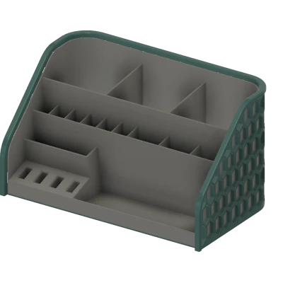 Bộ Sắp Xếp Bàn Làm Việc - Hộp Đựng Bút với Rổ Lục Giác 'Đan'