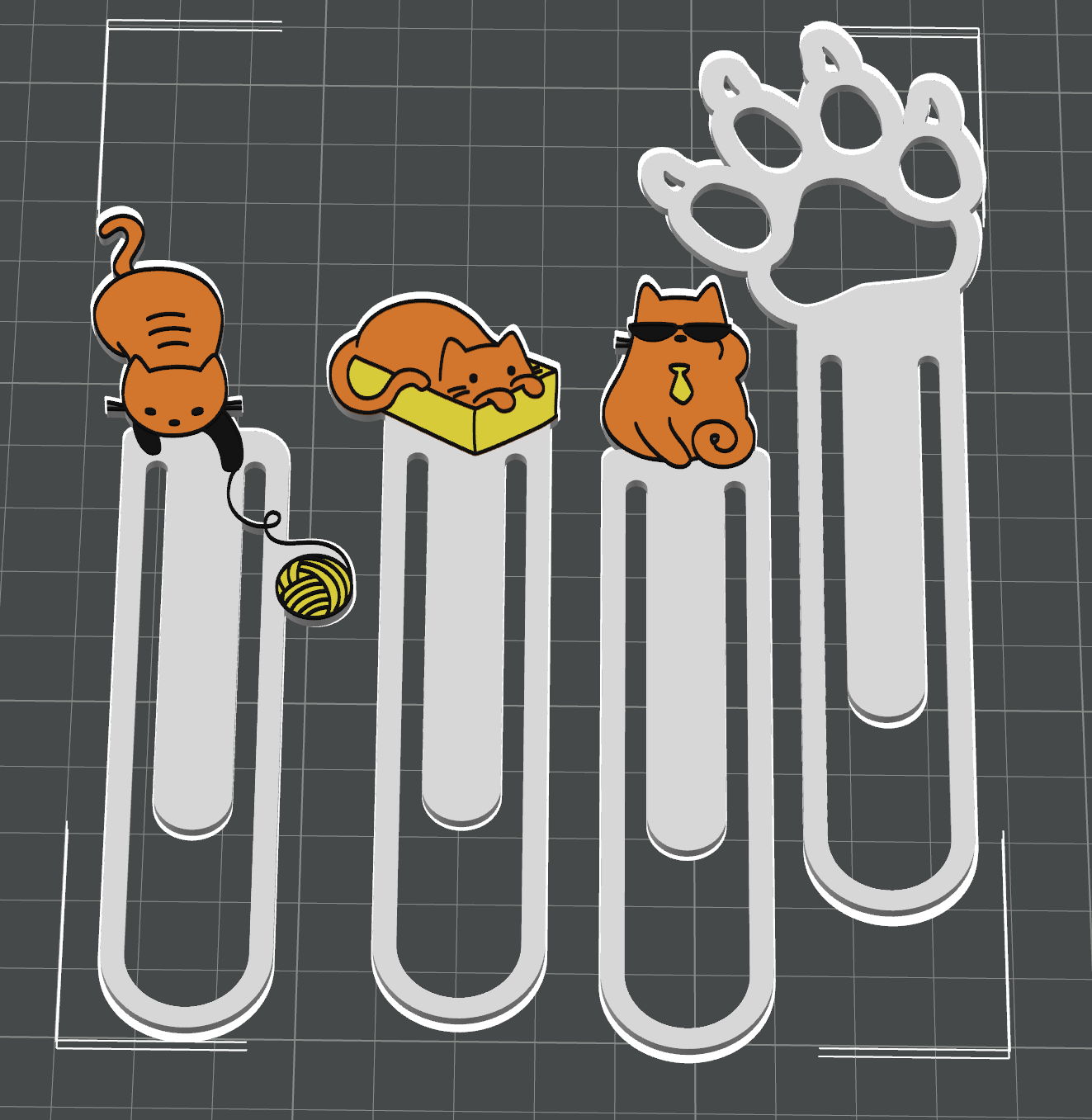 Bộ Sưu Tập 8 Bookmark "Charming Critters": Mèo Tinh Nghịch & Chân Chó Trung Thành