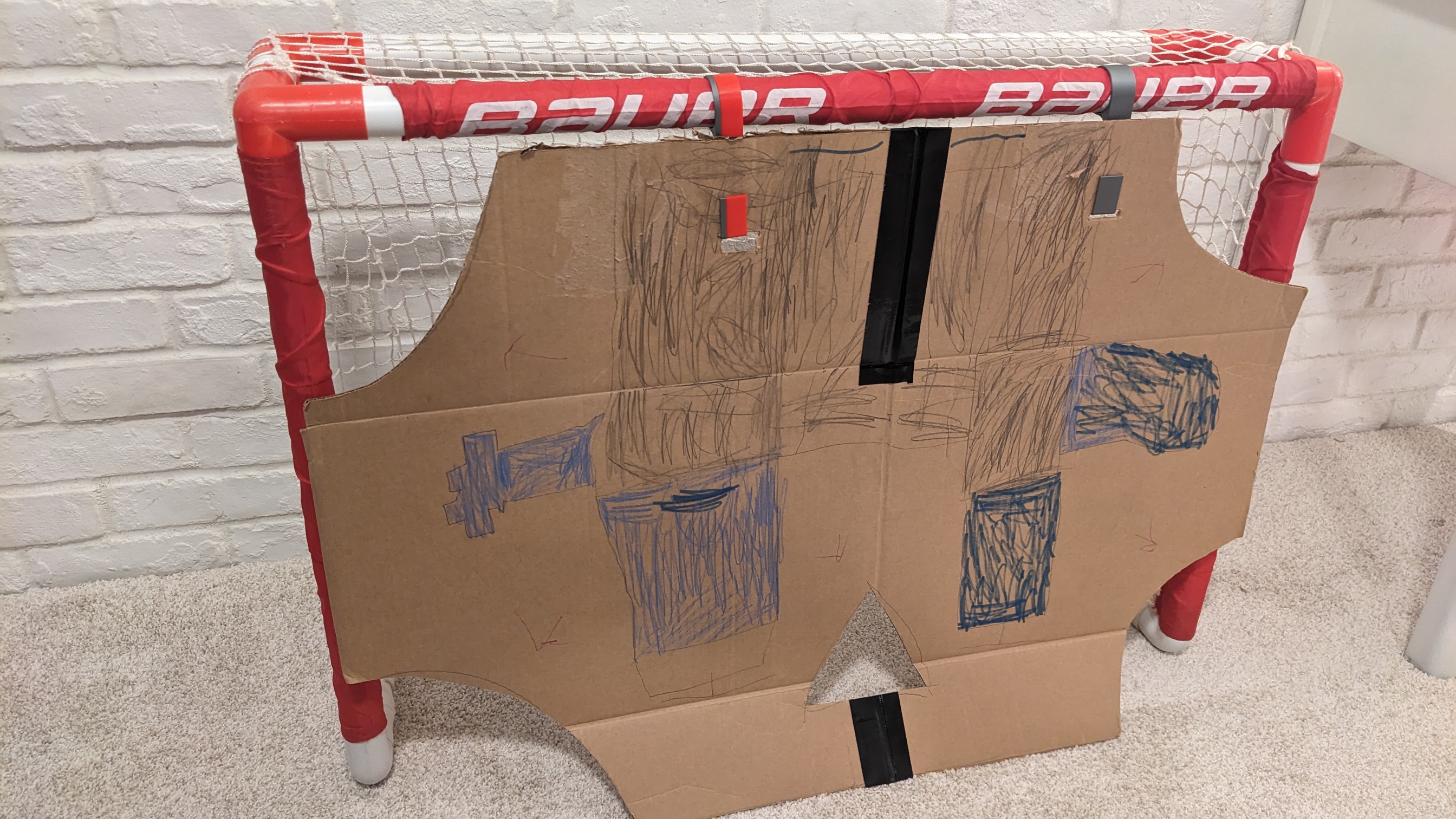 Móc Tập Luyện Bắn Súng Cho Khung Thành Hockey PVC Bauer Mini